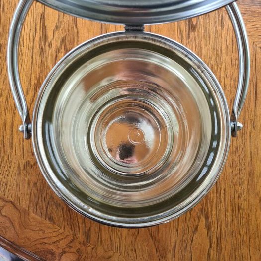 Vintage Chromium on Solid Brass Ice Bucket