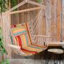 Hanging Rope Hammock Chair with 1 Pillow Image 2