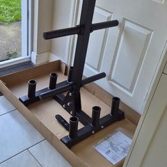 brand new olympic plate and bar holder