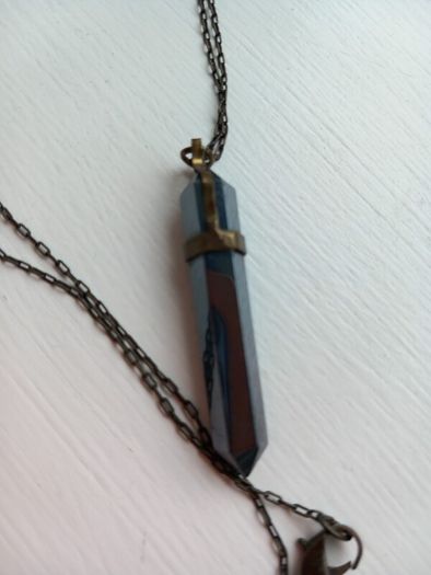 Pyrite crystal necklace