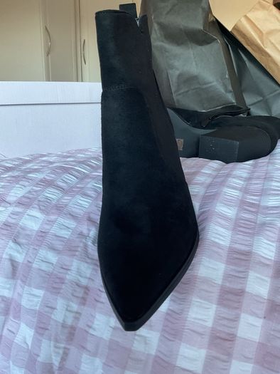 ankle boots black western inspired ankle boot size 40