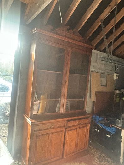 Large antique mahogany bookcase
