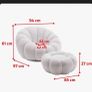 Accent chair and footstool Image 3
