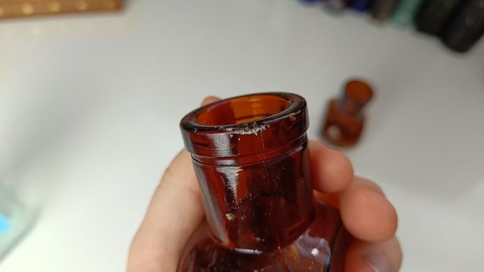 444 - Set of 2 Vintage Bovril Collectible Decorative Bottles