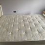 King sized solid timber bed frame and mattress Image 2
