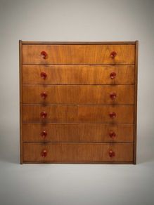 Very Cool Mid-Century Teak Chest of Drawers
