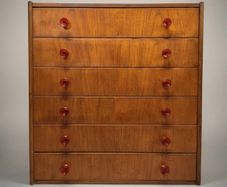 Very Cool Mid-Century Teak Chest of Drawers
