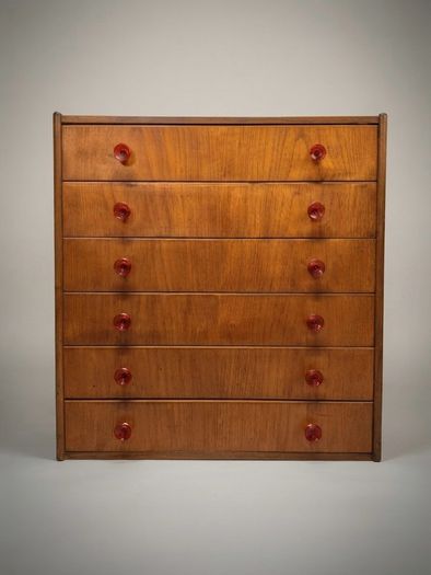 Very Cool Mid-Century Teak Chest of Drawers