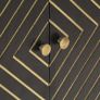 Sideboard Black and Gold 60x30x75 cm Solid Mango Wood Image 3