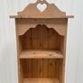 Vintage Pine Heart Motif Book Shelf Image 2