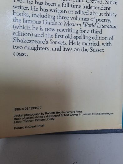 1982 Robert Graves His Life and Work