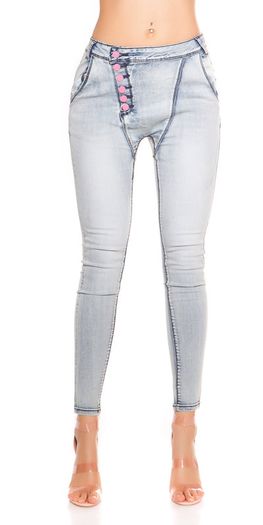 Skinnies w buttons size  8 10 12