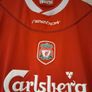 Liverpool Jersey. Official Reebok Mens Home Jersey From Season 2002 To 2004. Authentic Original From 2002. Not A Modern Day Remake. Image 3