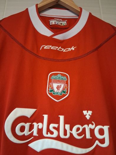 Liverpool Jersey. Official Reebok Mens Home Jersey From Season 2002 To 2004. Authentic Original From 2002. Not A Modern Day Remake.