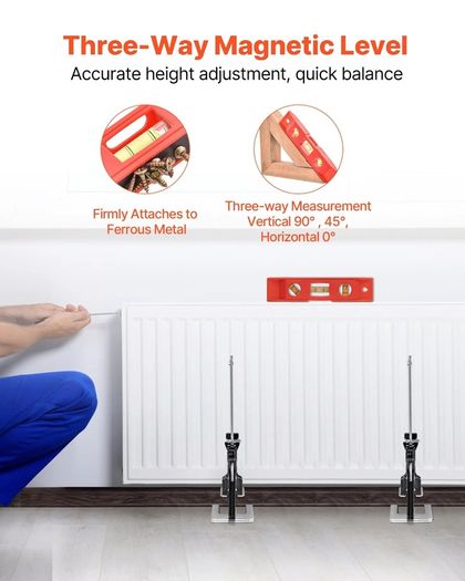 2PC Arm Jack Furniture & Door Lifting Tool  150kg Load, 18cm Lift