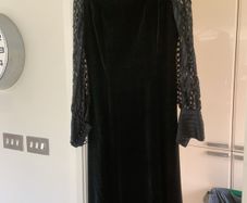 vintage Leshgold London 1960s velvet dress
