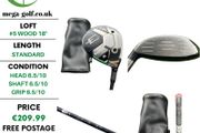 Callaway Elyte #5 Wood 18 Degree / Aldila RIP A 70 2.7 Stiff