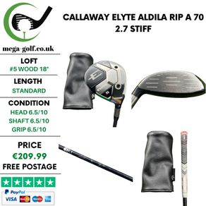Callaway Elyte #5 Wood 18 Degree / Aldila RIP A 70 2.7 Stiff