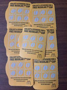 McDonalds loyalty card Stickers