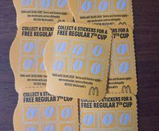 McDonalds loyalty card Stickers