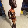 Vintage Authentic African Folk Art Masai Warrior  of Wooden Sculptures Statues Kenya 1940 Image 5