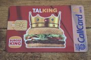 Ireland CallCard "Burger King", used, 4/1997, 10 Units - free standard postage