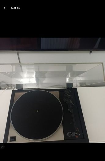 Hifi Gold Legendary iconic Linn Sondek LP12 Transcription turntable in Stunning Condition with AR Cambridge Cartridge and Linn basik Plus Tonearm and high end Audio Cables fully serviced and re capped