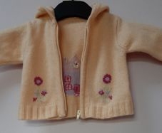 baby jacket  80% lambswool hood 3/6mths