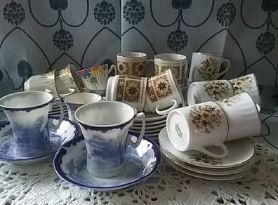 Mixed Collection of Coffee Espresso Sets