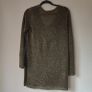 HM Womens Black and Gold Glitter Stretch Mesh long top, size 10 Image 5