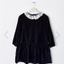 Leigh tucker navy velvet Matilda dress age 6-7 Image 2