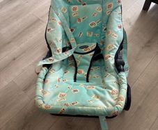 Mothercare Baby Bouncer Rocker - Light Blue Animal Print