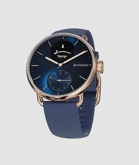 Scanwatch 2 38mm Blue and Rose Gold bundle with 2 additional straps