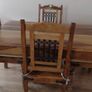 Solid oak and pine and wrought iron kitchen table and chairs over 25 years old advertised for mother in law so can be only viewed in Ballybrack south Co. Dublin Image 2