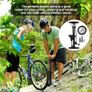 Bike Pump with Pressure Gauge, Bicycle Floor Pump Portable Bike Tyre Pump Stand Pump 160PSI/11Bar High Pressure Bike Air Pump with Presta, Schrader Valves for all Bikes, Road Mountain Bikes & Balls Image 2