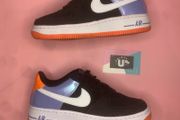 Premium Nike Air Force 1 Low Purple Black Orange
