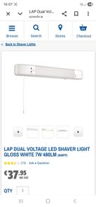bathroom shaver light