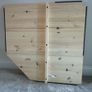 NEW IVAR Corner shelf, pine, 76x76x50 cm Image 5