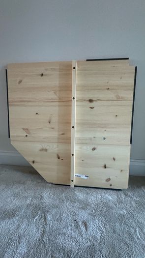 NEW IVAR Corner shelf, pine, 76x76x50 cm