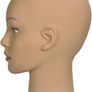 Afro Training Head Cosmetology Mannequin Head Bald Manikin head for Wigs Making Wig Display Hat Display Glasses Display with Free Clamp (FREE POSTAGE) Image 7