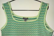 Primark Light Green and Dark Green Pattern Cropped Tank Top