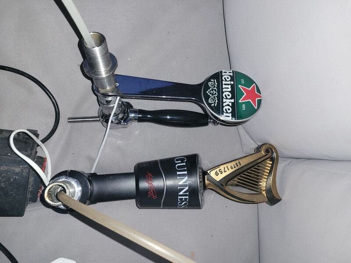 Guinness taps double tap 500 single tap 250 Heineken tap 150