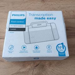New Philips ACC2310 USB Foot Control Switch-Transcription 3 pedal with Toggle