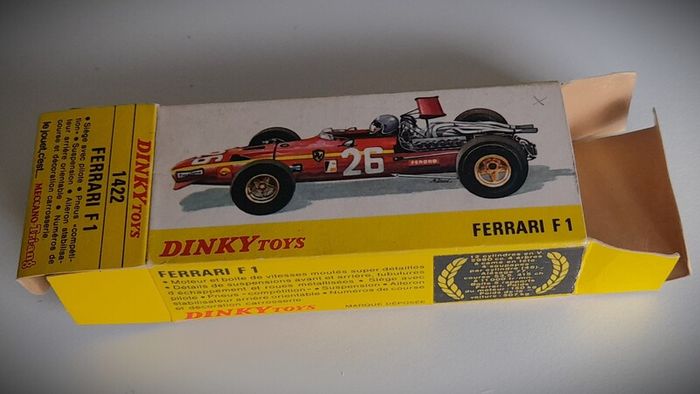 Diecast Vintage French Dinky Toys Ferrari 312 1968 F1 - Near Mint Original Condition/Very Good Box