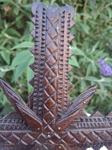 Art Nouveau Tramp Art Crucifix(Possibly WW1)