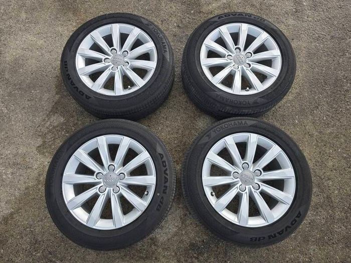 Genuine Audi 16" Alloy Wheels & Yokohama Advan dB V553 Tyres (205/55/R16)