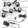 Pond Lights Mains Powered, RGB Underwater Spot Light Aquarium Lights with Remote Control IP68 Waterproof Multicolour Submersible Lights for Fish Tank Garden Yard Pool Fountain Pond(Set of 5) Image 3