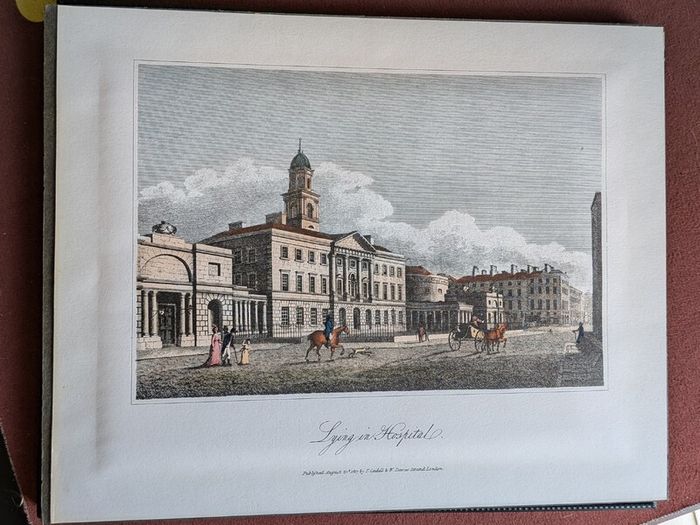 James Malton Dublin Prints 1790s Lying-In Hospital - Custom House - new GPO Set