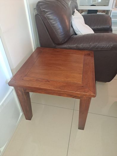 one coffee table and two side coffee tables