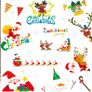 95 Pieces Christmas Window Clings, Staic Window Stickers Decals for Xmas Window Display Decoration (FREE POSTAGE) Image 3